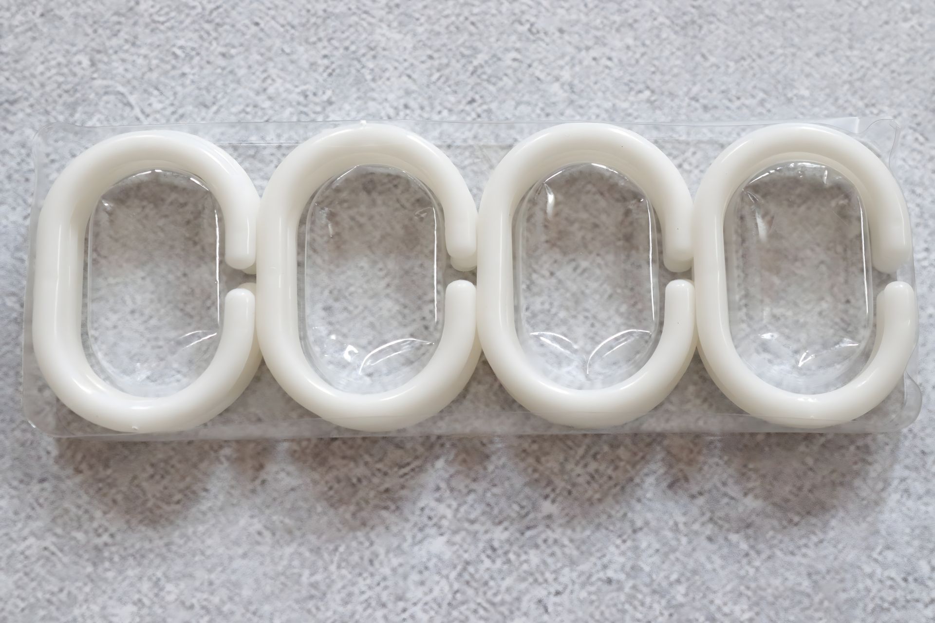 Білі кільця для штор набір 12 шт. в блістері