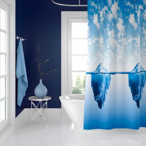 Штора для ванної кімнати Iceberg Tropic 180x200 cм Штора для ванної кімнати Iceberg Tropic 180x200 cм