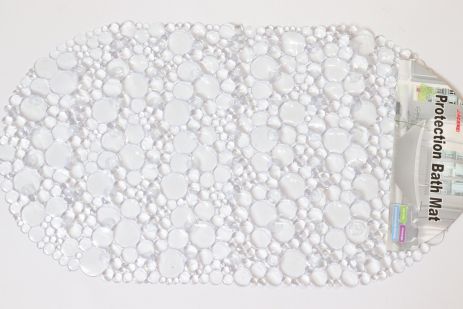 Силіконовий килимок у ванну "Бульби" 67*38 см 0742bulbs/colorless
