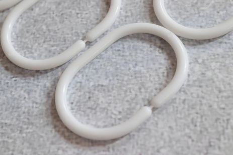 Набір білих кілець для штор, 8 шт.