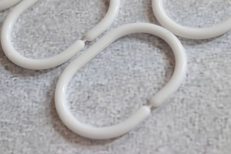 Кільця для штор білі набір 8 шт, Білий