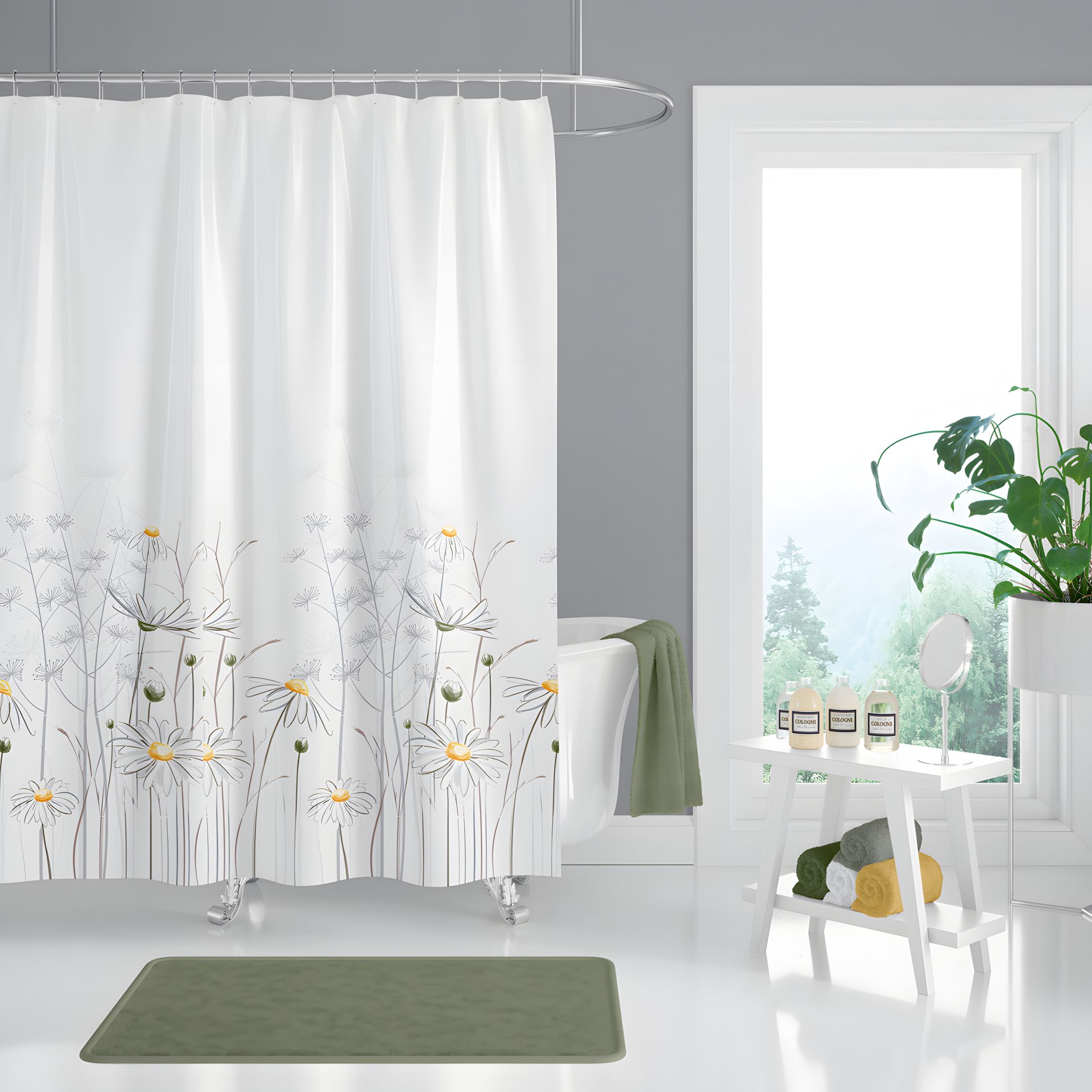 Daisy Tropik узкая штора для ванны 120x200 см Daisy Tropik узкая штора для ванны 120x200 см