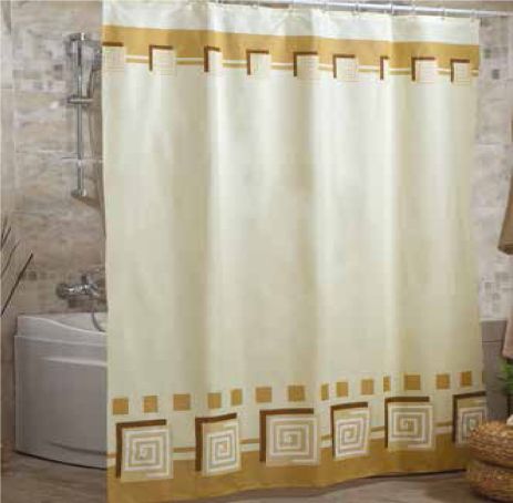 Шторка для ванної кімнати Miranda Lykia beige 180*200 cм