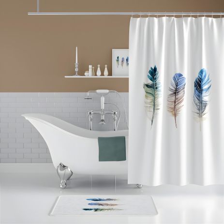 Штора для ванної Plume Tropichome 180x200 cм Штора для ванної Plume Tropichome 180x200 cм