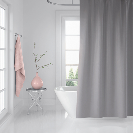 Штора для ванної довга 180x240 см (висота 240 см) Grey Tropic Штора для ванної довга 180x240 см (висота 240 см) Grey Tropic