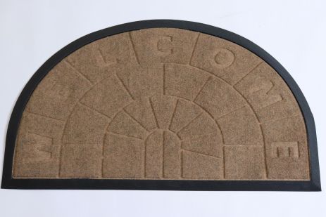 Полукруглый коврик входной с бортиком 45x75 см Полукруглый коврик входной с бортиком 45x75 см