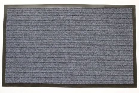 Килимок вхідний рубчик 45x75 см сірий