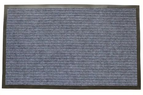 Входной килимок рубчик 80x120 см серый