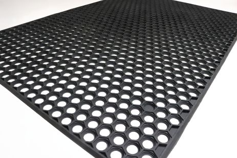 Входной коврик из резины с сотами, размер 80x120