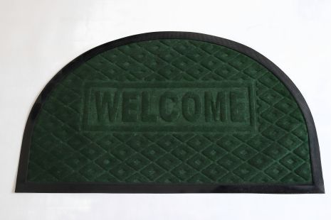 Вхідний напівкруглий килимок з бортом 45x75 см