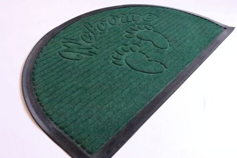 Вхідний напівкруглий килимок з бортом 45x75 см