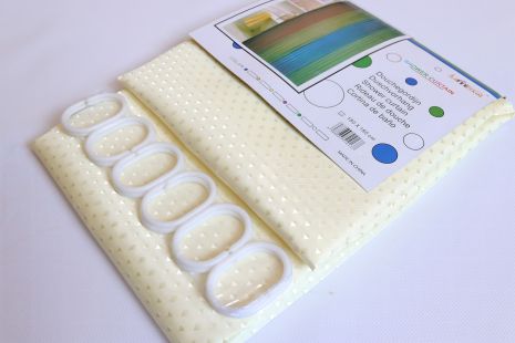 Жовта однотонна шторка для ванної 180x180 см