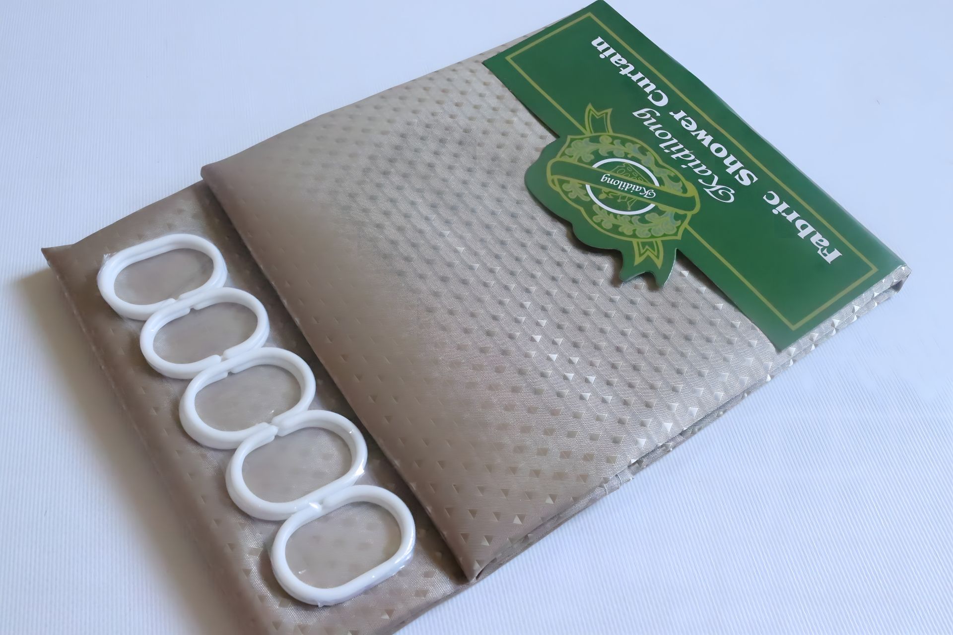 Шторка для ванной 180x180 см, капучино однотонная Шторка для ванной 180x180 см, капучино однотонная