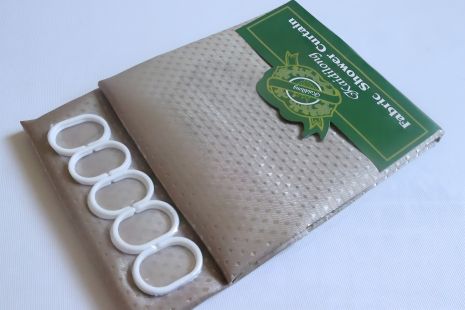 Шторка для ванной 180x180 см, капучино однотонная Шторка для ванной 180x180 см, капучино однотонная