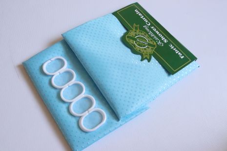 Шторка для ванної 180x180 см блакитна однотонна Шторка для ванної 180x180 см блакитна однотонна