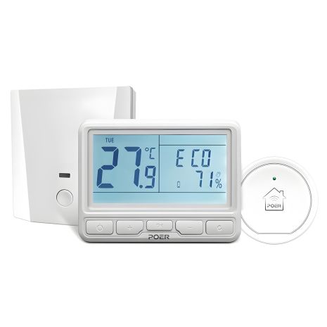 Термостат бездротовий з терморегулятором wifi для теплої підлоги Poer PTC16 WIFI