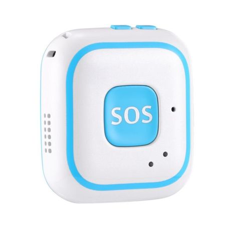 Персональний портативний GPS трекер для дітей з кнопкою SOS Badoo Security V28, блакитний Персональний портативний GPS трекер для дітей з кнопкою SOS Badoo Security V28, блакитний