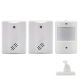 Дверний дзвінок безпровідний з датчиком руху і 2-мя приймачами - оповіщувачами Leshp DD1408-2