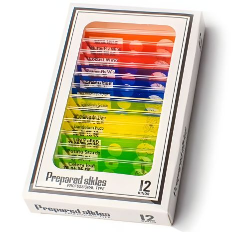 Универсальный набор образцов для микроскопа Sigeta Entrance mix, 12 штук Универсальный набор образцов для микроскопа Sigeta Entrance mix, 12 штук