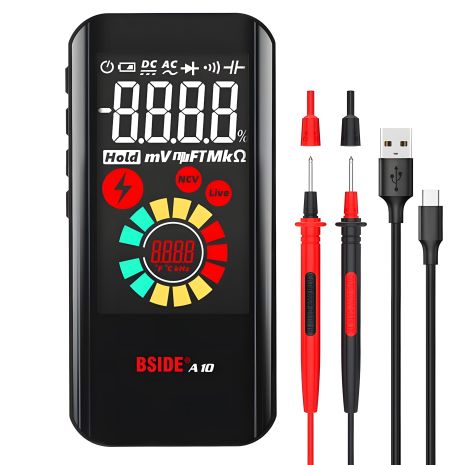 Новий цифровий мультиметр BSIDE A10 з автоматикою і 3.2" LCD екраном Новий цифровий мультиметр BSIDE A10 з автоматикою і 3.2" LCD екраном