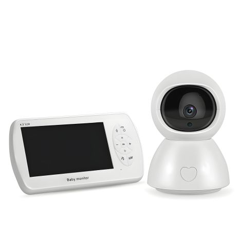 Видеоняня baby monitor беспроводная с большим 5" дюймовым монитором INQMEGA BM288, датчик температуры, подсветка, запись видео