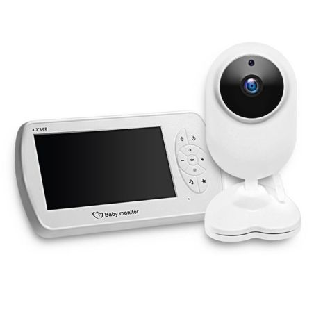 Baby Monitor Video Wireless з великим 4,3 -дюймовим монітором InqMega BM43, датчиком температури, підсвічуванням, відео -записом