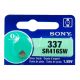 Батарейка для микронаушника Sony 337 / SR416SW, 1,55v