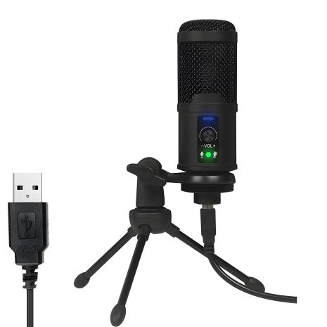 USB мікрофон для ПК, ноутбука, студійного запису звуку Savetek M3, професійний