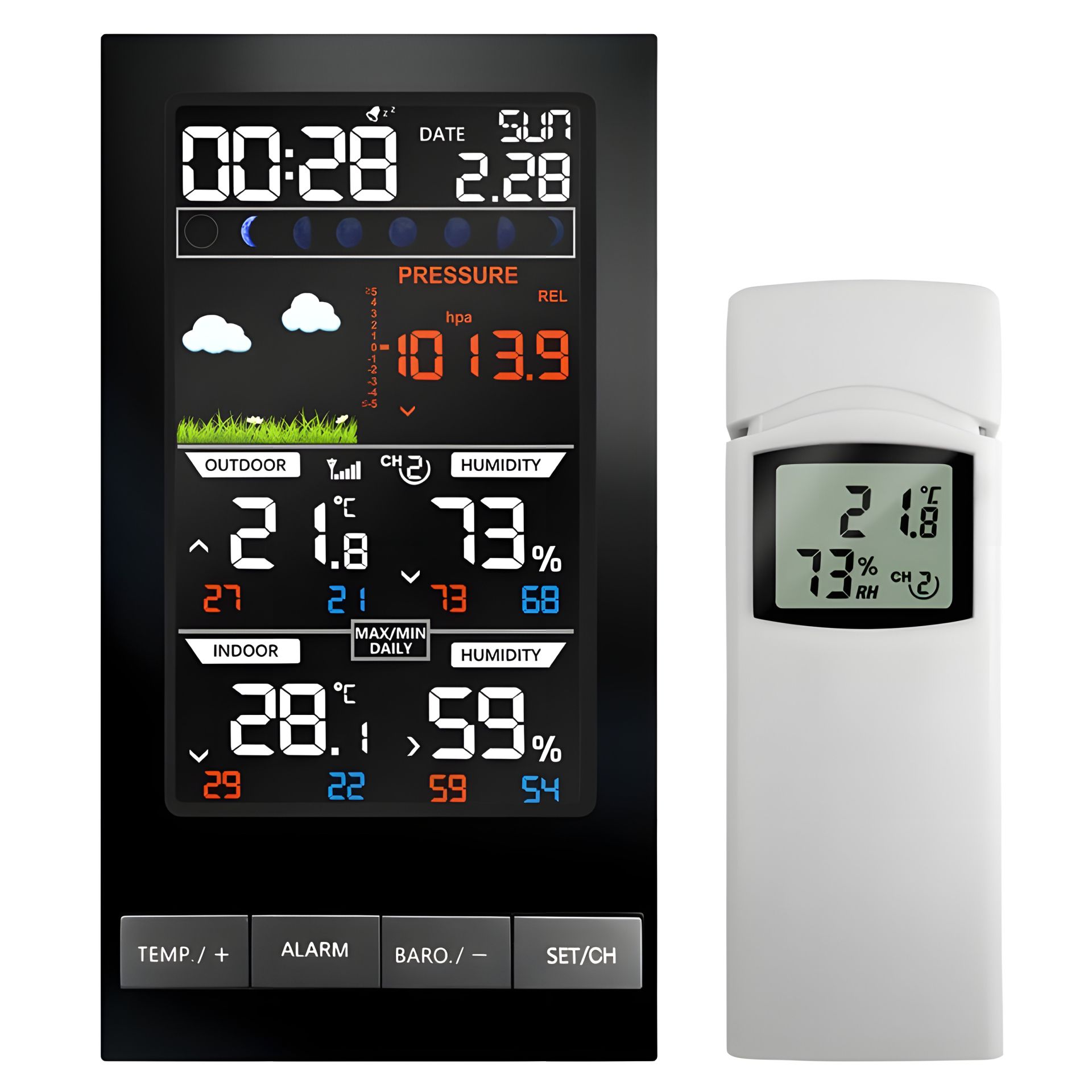 Метеостанція для дому з бездротовим датчиком, гігрометром і барометром Misol WN2810CA Метеостанція для дому з бездротовим датчиком, гігрометром і барометром Misol WN2810CA