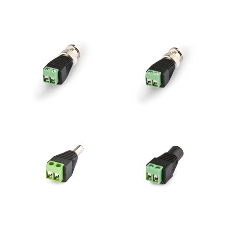 Монтажный комплект для подключения одной камеры с кабелем UTP/FTP "витая пара"