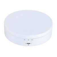 Поворотный стол Bakeey для фотосъемки и демонстрации с 3-мя скоростями, диаметром 13 см, белый Поворотный стол Bakeey для фотосъемки и демонстрации с 3-мя скоростями, диаметром 13 см, белый