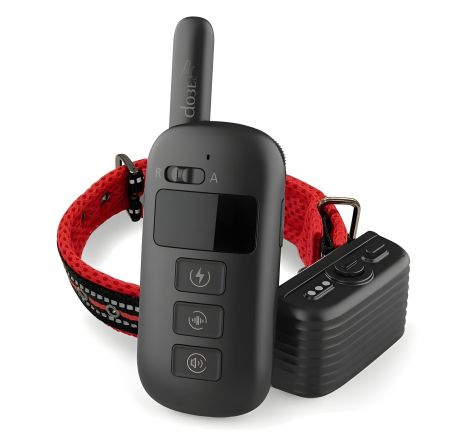 Електронний ошийник для собаки з функцією антилай Dobe DB 500, червоний ремінець