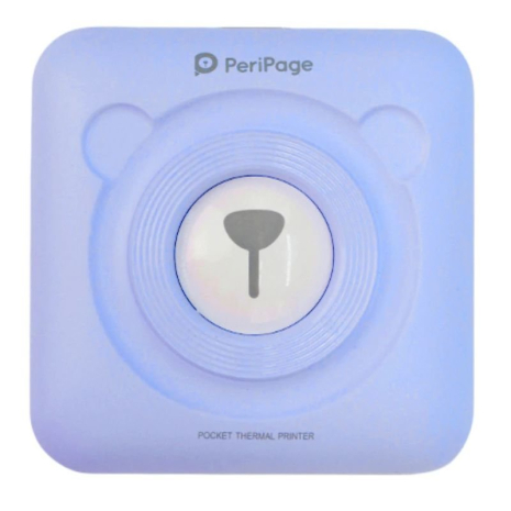 Портативний bluetooth термопринтер для смартфона PeriPage A6, блакитний Портативний bluetooth термопринтер для смартфона PeriPage A6, блакитний
