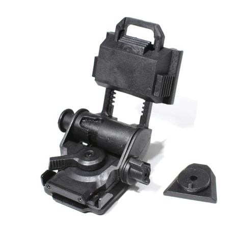 Крепление NVG на шлем с DOVETAIL "ласточкин хвост" интерфейсом L4G24 для NV8000, NV8160, PVS-15/18/21/31, пластик, черное Крепление NVG на шлем с DOVETAIL "ласточкин хвост" интерфейсом L4G24 для NV8000, NV8160, PVS-15/18/21/31, пластик, черное