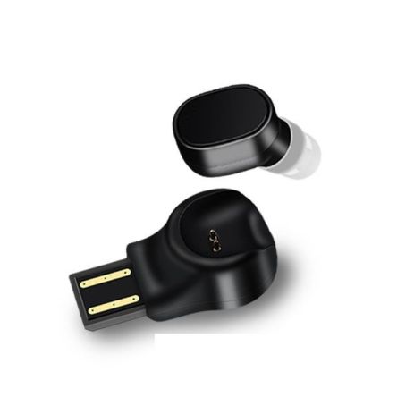 Blutuz гарнітура для телефону - бездротові навушники з USB -зарядним пристроєм Heonyirry X12, чорний