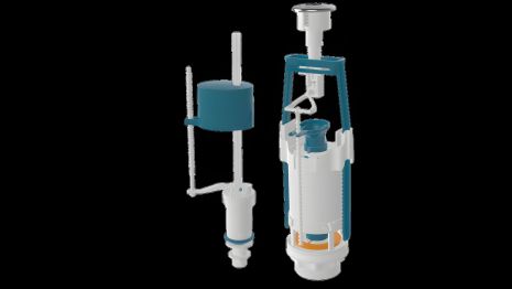 Арматура для унітазу з нижнім підведенням 1/2 Nova 4363