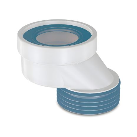 Зміщення 60 мм, ексцентрик для унітазу Nova 7153 Зміщення 60 мм, ексцентрик для унітазу Nova 7153