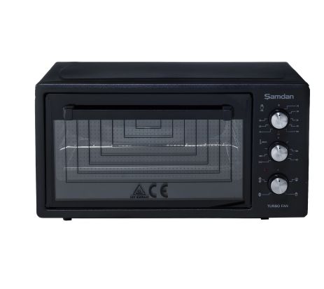 Електрична духовка Samdan 2005, 48 літрів, чорна