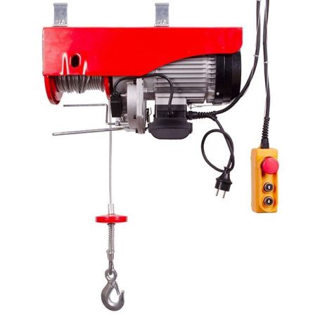 Лебідка електрична 220/230 В, 1600 Вт, 500/999 кг, трос 5.6 мм*12 м INTERTOOL GT1483