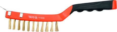 Латунная щетка 290 мм, 4 ряда, Yato YT-6345 Латунная щетка 290 мм, 4 ряда, Yato YT-6345