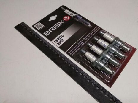 Свеча зажигания BRISK YTTRIUM LR15YС к-т, Чехия (2101-3707000) (LR15YC.4B)