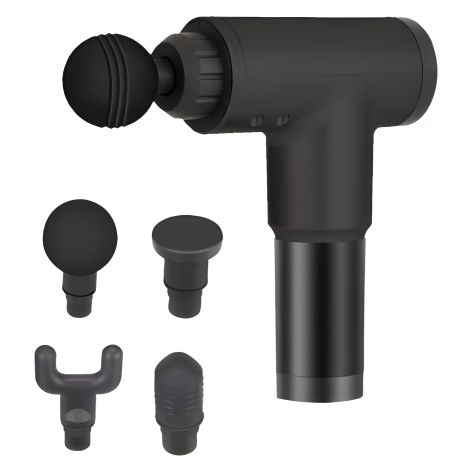 Ручной перкуссионный массажный пистолет для тела Fascial Gun RH-320 (черный)