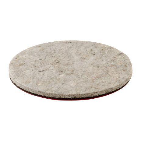 Полірувальне коло на липучці з натуральної повсті, жорстке вологостійке, 6 мм, Ø 150 мм, набір 5 шт, MASTERTOOL 08-9615