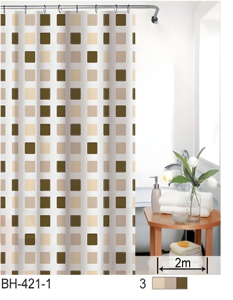 Шторка для ванной силиконовая 180x180 см Square Cortina