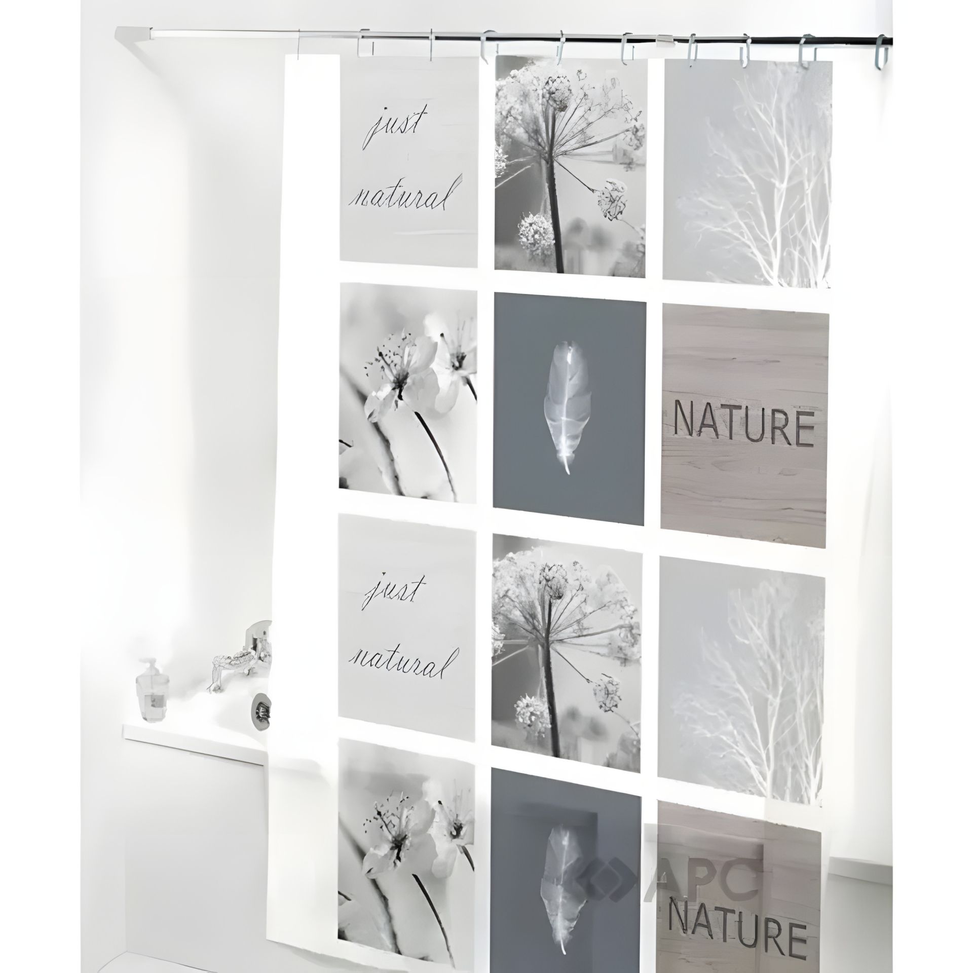 Шторка для ванної силіконова 180x180 см Nature Cortina Шторка для ванної силіконова 180x180 см Nature Cortina