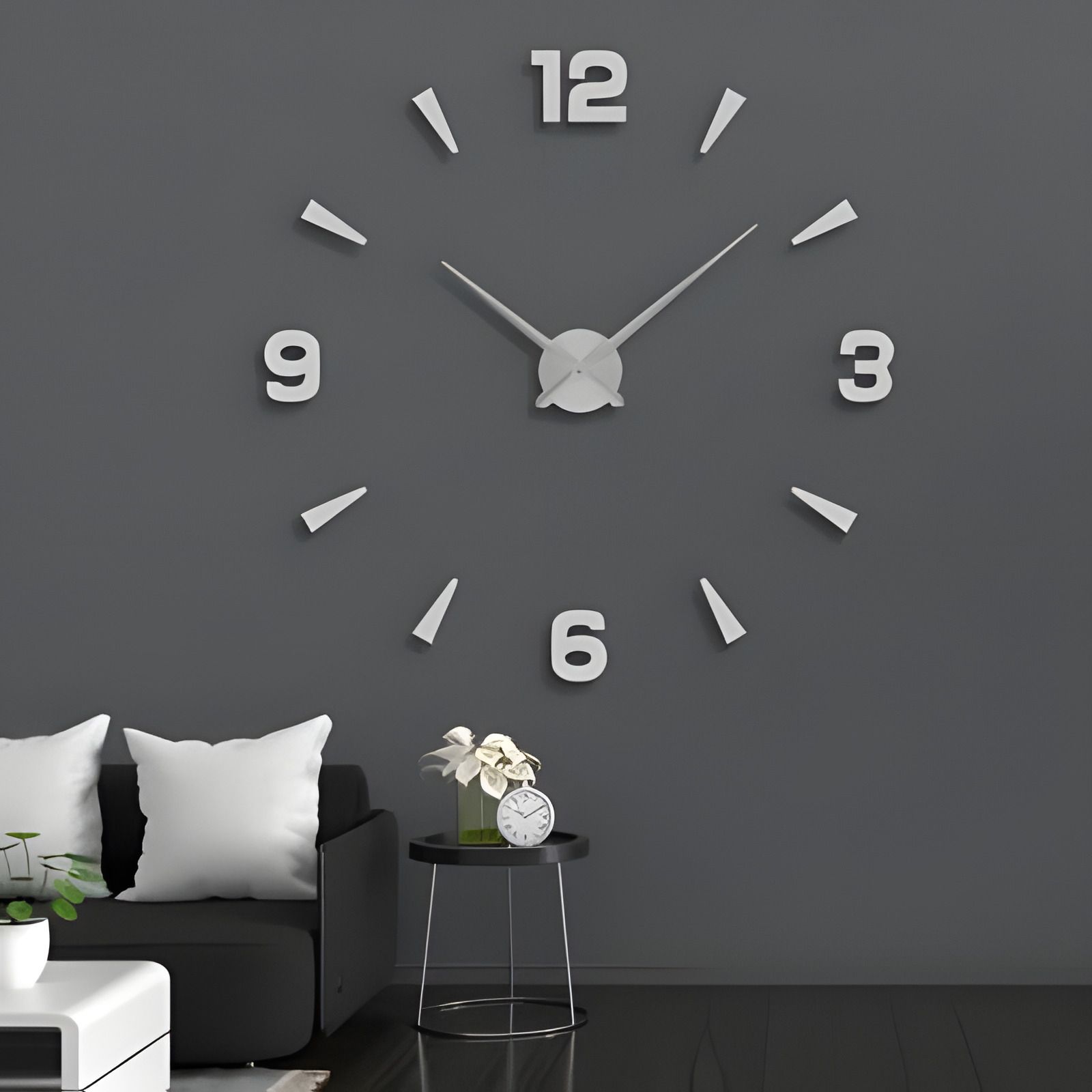 Настенные часы 3D 130 см NC (Чехия) Арабские2-W оригинальные большие белые Настенные часы 3D 130 см NC (Чехия) Арабские2-W оригинальные большие белые