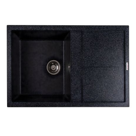 Гранитная раковина для кухни VALESO SELENA 7950 матовая Графит