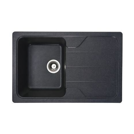 Гранитная мойка для кухни Platinum 7850 CAMELIA глянец Антрацит