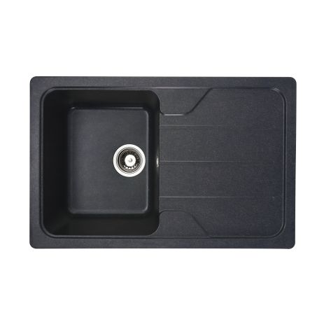 Гранитная мойка для кухни Platinum 7850 CAMELIA глянец Антрацит