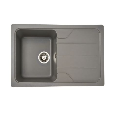 Кухонная мойка из гранита VALESO VERONA 7850, Матовая, Серый муссон